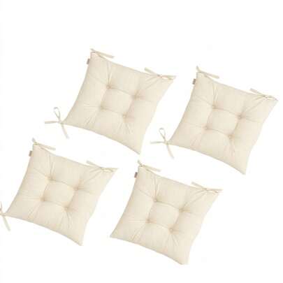 4 pièces Ensemble de coussins de chaise de luxe premium - Coussinets de siège confortables et doux, base antidérapante au design élégant, pour chaises de cuisine et de salle à manger