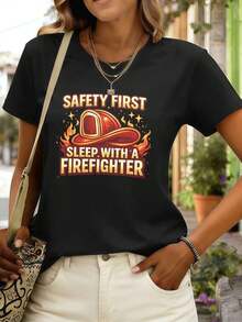 Women T-Shirts - Black - View 1