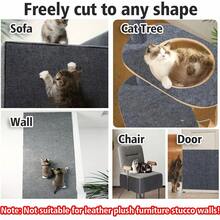 1片自粘猫抓板，适用于保护墙壁、地毯、沙发和家具。猫抓板，自粘猫抓垫，地毯、沙发、家具保护，宠物抓挠玩具，猫咪抓挠训练，自粘猫抓板 - 均碼 - 查看 11