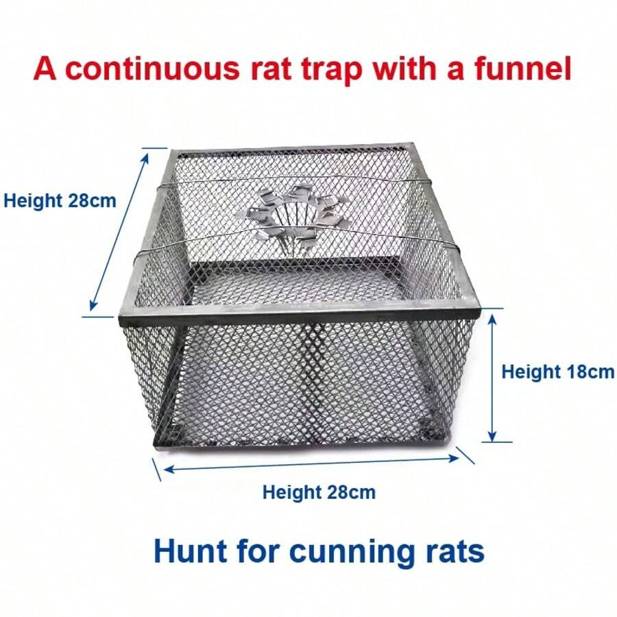 Funnel-Shaped Continuous Catch Mouse Trap, New Highly Effective Fully Automatic Cage, Efficient Household Pest Control Rat Killer - Funnel-shaped Continuous Rat Trap - View 1