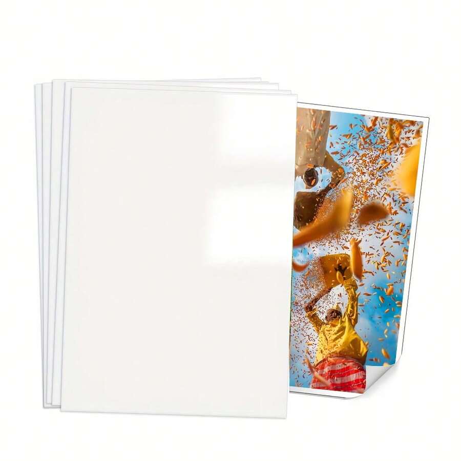 50 hojas de papel fotográfico de doble cara adecuado para impresoras de inyección de tinta - Brillante/Mate, papel de impresión de 160g - 50 - Ver 1