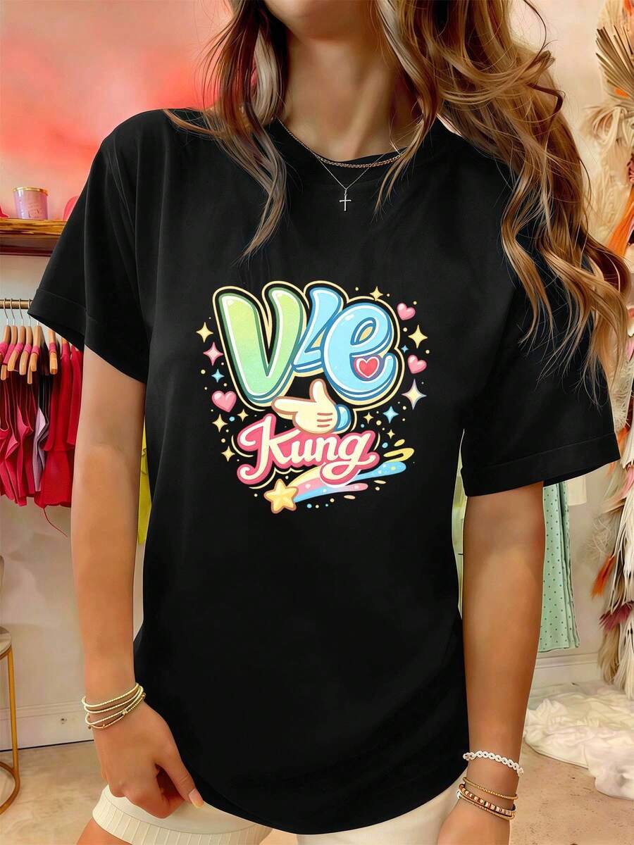 Women T-Shirts - Black - View 1