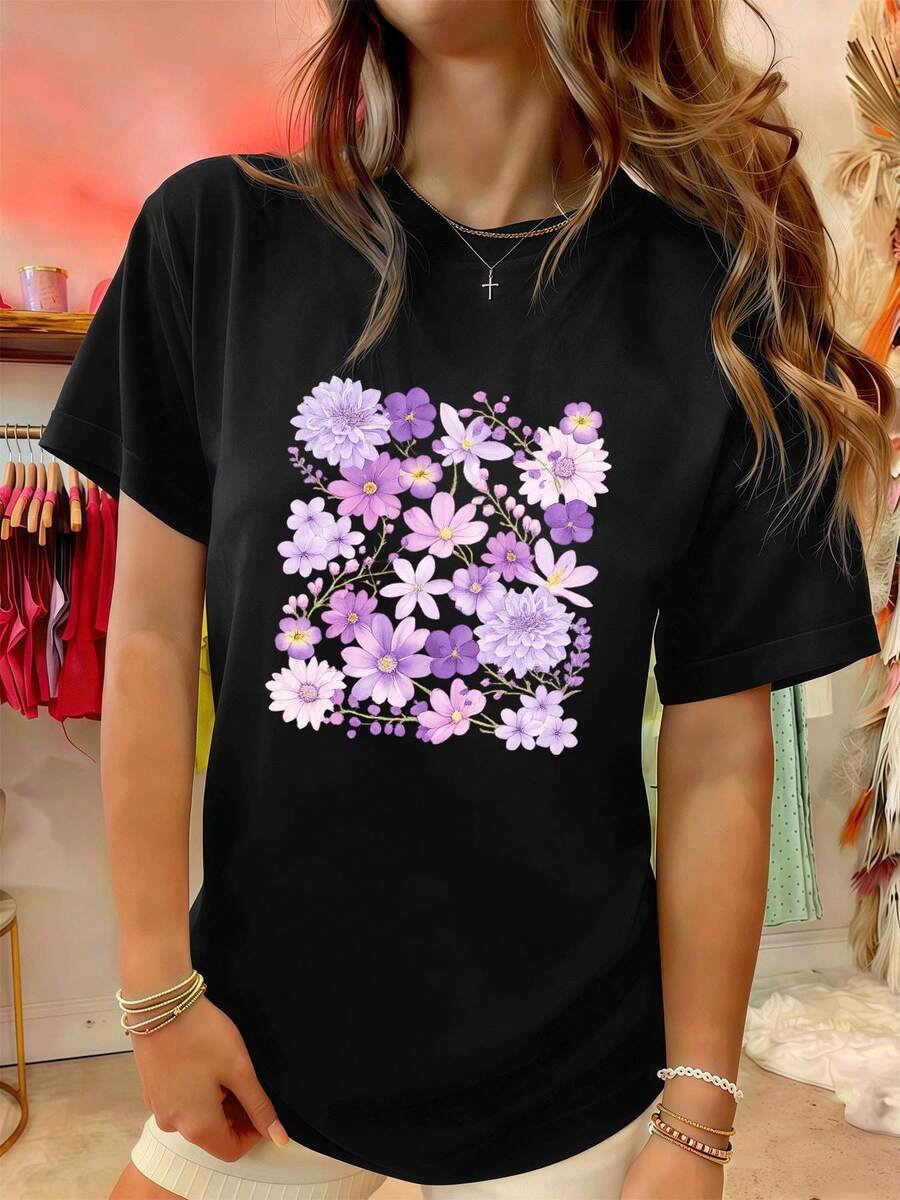 Women T-Shirts - Black - View 1
