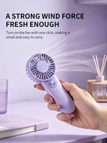 AOYI Mini Handheld Fan Portable, Battery Powered One-Button Hand Fan, Makeup Lash Fan For Women, Outdoor Travel Vacation Essentials For Daily Commute, Office, Shopping, Reading, Leisure Time (AAA Batteries Not Included) - Handheld - View 5