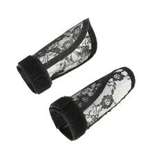 Black Lace Hair Net Base, For Scrunchie Lace Bun, Suitable For Braided Ponytail Hair Extension - View 10
