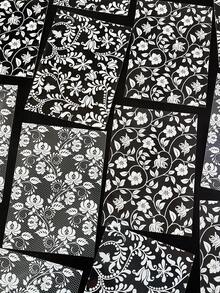 6 pièces/paquet Autocollants floraux en dentelle blanche pour scrapbooking, autocollants décoratifs esthétiques créatifs, matériaux artisanaux décoratifs DIY, cadeau de fête, fournitures scolaires personnalisées pour scrapbooking - 3. Xinglang - Voir 3
