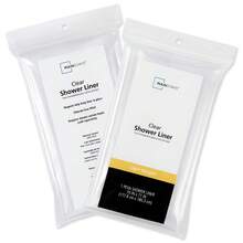 Clear PEVA Shower Curtain Liner, 70 X 71 Inches, Lightweight - 1 - View 4