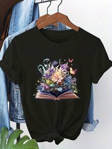 Women T-Shirts - Black - View 1