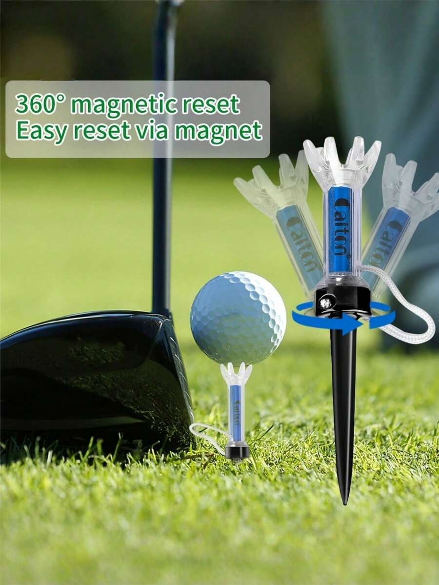 1 pieza camiseta de golf magnético Caiton, camiseta de entrenamiento de plástico con rebote de 360° para mejorar el juego de golf - Multicolor - Ver 1