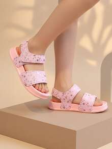 Kids Summer New Soft Bottom Comfortable Casual Beach Sandals For Girls - Pink - View 3