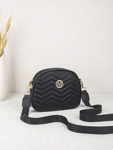 Bolso de hombro y cruzado de moda nuevo para mujeres, adecuado para teléfono y maquillaje - Negro 2 - Ver 4