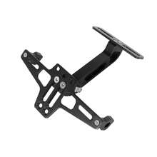 Universal Motorcycle License Plate Bracket Holder Mount Fender Eliminator Kit Tail Tidy CNC Aluminum Alloy Adjustable Angle Rear License Plate Frame For Kawasaki Suzuki Ducati - A - View 5