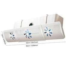 1pc Adjustable Air Conditioner Airflow Deflector With Fan, Versatile Vent Mounted Airflow Diverter, No Power Needed Easy Installation, Helps Improve Air Circulation And Comfort In Home Cooling/Heating - Hollow Out - View 11