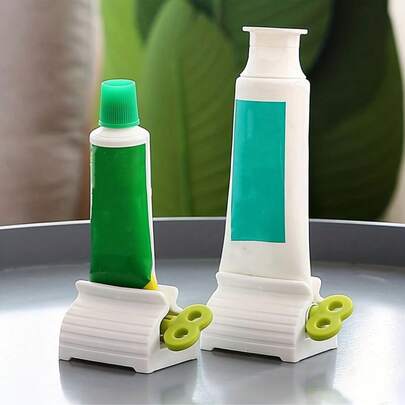 1 cái dụng cụ bóp kem đánh răng bằng tay, kẹp đựng kem đánh răng bằng nhựa sáng tạo, phụ kiện phòng tắm