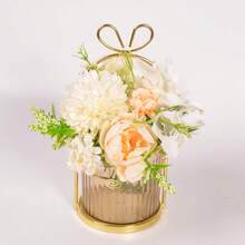 1pc Nordic Luxury Bowknot Vase, Decorative Flower Basket For Living Room - Multicolor - View 20