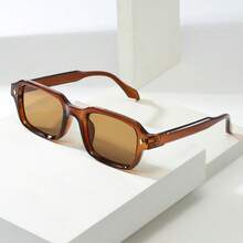 1pc Women's Small Frame High-Quality Versatile Fashion Glasses, Suitable For Daily Wear, Parties, Casual Decoration - Tea Frame Tea Slices - View 6