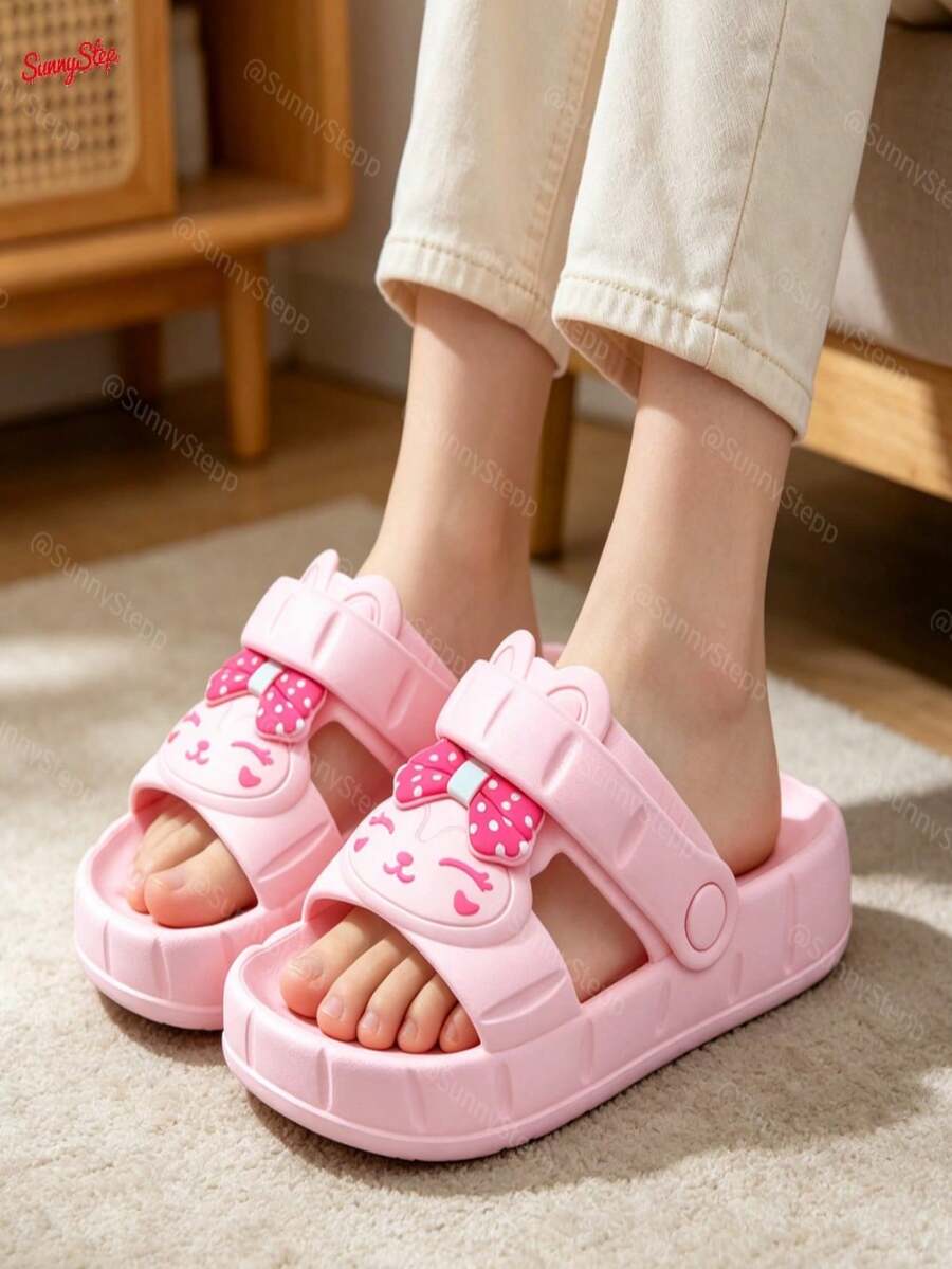 Women Flat Sandals - Pink - View 1