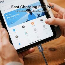 EAGET 240W PD USB-C 转 C 快充尼龙编织数据同步线 1米/2米 - 黑色 - 查看 10