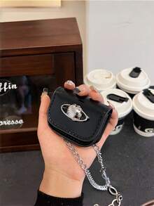 复古休闲迷你方形斜挎包,简约女士单肩包,欧美时尚,多功能腰包配可拆卸链条,迷你包,新款时尚单肩包,休闲斜挎包 - 彩色 - 查看 11