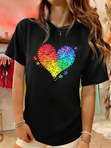 Women T-Shirts - Black - View 1