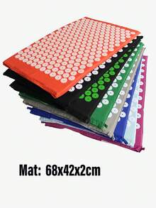 Bộ thảm và gối bấm huyệt giúp giảm đau lưng/cổ và thư giãn cơ bắp, thảm bấm huyệt cao cấp, cường độ cấp 2, màu Shakti Black, massage cơ bắp, hỗ trợ giấc ngủ và giải tỏa căng thẳng bên trong | Tương tự như châm cứu, không cần kim châm. - Nhiều màu - Xem 2