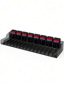 1pc Black PVC Material Switch Game Card Storage Box Stand, Lite Disc Holder - View 8