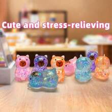 30pcs Sensory Stress Relief Toys Flashing Squeeze Water Droplet Toys 4 Colors Squeezy Mochi Squishy Water Droplet Toys Birthday Party Favors Random Color Light Luxury Sophisticated GB93 - Nhiều màu - Xem 7