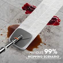Mop And Bucket Set, Spin Mop With Separate Dirty Water System, Deep-Cleaning Mops For Floors, Versatile Mops For Walls - A - 查看 7