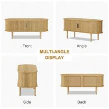 Television Stands & Entertainment Centers - Wild Oak Gold Handle - View 2
