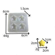 Khuôn silicon tự làm hình ngôi sao, khuôn đúc nhựa thủ công. - Ngôi sao - Xem 2