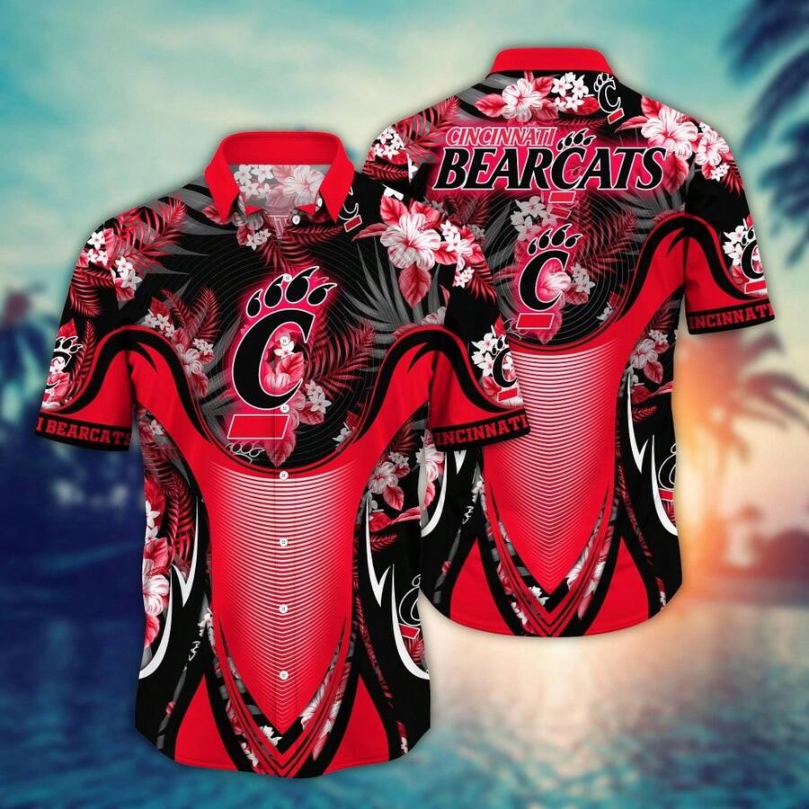 Cincinnati Bearcats Flower Hawaii Shirt For Fans Ver 24 - Nhiều màu - Xem 1
