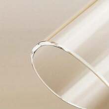 1pc 0.25mm PVC Rectangular Transparent Tablecloth Protective Film, Simple Heat-Resistant Anti-Fouling Tablecloth Suitable For Dining Table, Coffee Table, Office Desk - White - View 3