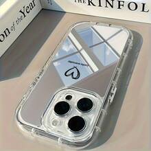 Phone Case: Lucky Love Suitable For IPhone 16 Pro Max/15Pro/14 PLUS/13/12/11/7PLUS/Xsmax/Xr Mirror Phone Case, Shock-Absorbing, Anti Slip, Lightweight, High-Quality Makeup Mirror Protective Phone Case For Men And Women,,Stay On With A Variety Of Styles To Make Your Phone The Center Of Attention - Style1 - View 4
