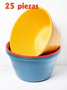 Tray, Plastic Bowl 25 Pieces For Home - A - View 1
