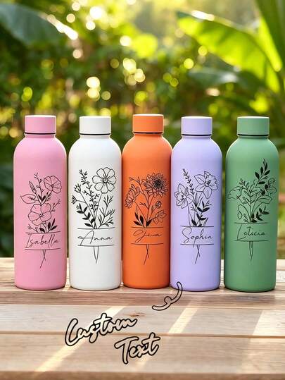 1 chiếc cốc cà phê/bình nước ngọt hai lớp bằng thép không gỉ tùy chỉnh, bình nước thể thao, dung tích 500ml/17oz, có thể in tên theo yêu cầu, nhiều màu sắc để lựa chọn, thích hợp làm quà tặng cho trường học, ngày lễ và sinh nhật cho bé trai và bé gái.