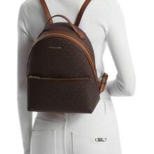 Michael Kors Sheila Printed Lady's Backpack 35F3G6HB6B BROWN - Dark Brown 35F3G6HB6B BROWN - View 2