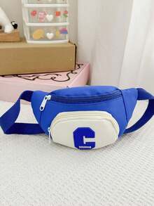 1pc This Stylish, Color-Blocked, Adorable Mini Waist Bag Features A Unique Design Suitable For Various Occasions. Versatile And Versatile, It'S Perfect For Outdoor Activities, Playtime, Commuting, And More, Making It The Perfect Gift For Teenagers. - Multicolor - View 6