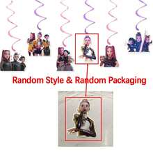 1 Set K-Pop Themen Geburtstags Party Hintergrund Dekorations Set, inklusive dekorativer Hintergrundstoff, Banner, Cartoon und Anime Fotografie Hintergrund Poster. Es kann als Urlaubsgeschenk, Valentinstag Geschenk und Ostergeschenk verwendet werden. (Stil und Verpackung werden zufällig versendet.) - Verschiedenfarbig - Übersicht 8