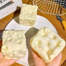 1pc Cheese Squishy Toy, Handmade Coconut Oil Squeeze Ball, Malleable With Slow Rebound, Suitable Girls, Stress Relief Toy Teenagers,, Squeeze Toy - Easter - Birthday - - Holiday - Phô mai cỡ cực lớn (7cm) - Xem 3