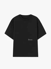 Unisex Vintage Street Graphic Oversized T-Shirt, Music Festival Tee - Black - View 3