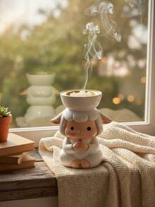 一套/1个陶瓷绵羊造型香薰扩散器，可爱治愈风格，适用于主题香炉，绵羊爱好者的家居香氛装饰，创意节日软装礼品，适用于餐桌、婚礼、生日、客厅、玄关、桌面、高档餐厅、壁炉、家庭聚会、装饰、家居装饰、生日装饰 - 多重規格 - 查看 6