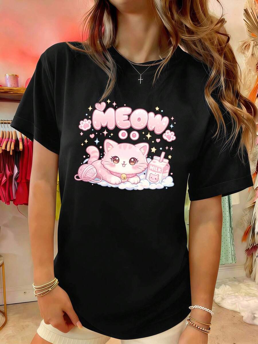 Women T-Shirts - Black - View 1