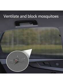 2/4pcs Universal Car Window Mesh Curtains, Anti-Mosquito & Anti-Insect, 30% Sun Protection & Heat Insulation, Dust-Proof, Ultra-Breathable Mesh Design, Fits 99% Of Car Side Windows, Effective Mosquito & Insect Protection, Privacy Protection, Light Blocking & Anti-Peeking, Easy Installation, Secure Fit, Does Not Affect Window Operation - A - View 6