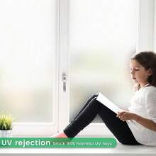 Matte White Window Film Privacy Frosted Heat Control Glass Covering For Home Opaque Self Adhesive Door Sticker For Bathroom - 1PC - View 3