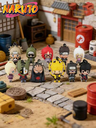 Viz Media 1pc Naruto Official Authorized Blind Bag Keychain, Random 1 Piece Cute Cartoon Character Figurine Pendant, Including Sakura, Sasuke, Naruto Uzumaki, Itachi Uchiha, Kakashi, Orochimaru And Other Classic Characters, Exquisite Modeling Faithfully Reproducing Anime Images, Blind Box Surprise Design Increases Collecting Fun, Suitable For Use As Keychain, Bag Pendant Or Backpack Decoration, Also Can Be Desktop Decor Collectible, Lightweight And Portable, Ideal For Anime Fans, Also Can Be Birthday Party Gift For Friends, Fans Or Collectors