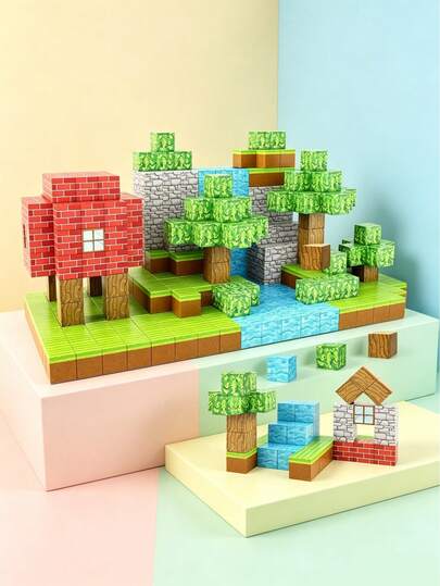 Magnetic Building Blocks, A Sensory Gift Featuring Magnet Cubes, Magnetic Blocks Building Toys,Are An Enhanced STEM Present Designed To Help Children Develop Their Cognitive Skills- Perfect Sensory Gift For Boys And Girls 3+, Toys With Magnets And Cubes For Endless Fun,Random Color