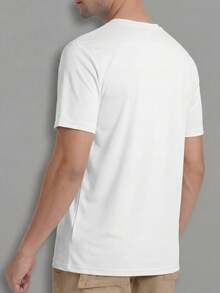 Cavva Men's UPF 50+ Sun Protection Short Sleeve T-Shirt Quick Dry Breathable Rash Vest Tee For Outdoor - 白色 - 查看 2