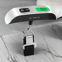 4pcs Luggage Scale, Digital Scale, Portable Scale, Hook Scale, Package Scale, 110.23LB Mini Hanging Scale, Portable Spring Lift Scale, Fishing Scale - Grey - View 4