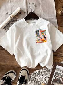 Women T-Shirts - [White] - View 3