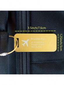 Customizable Aluminum Alloy Luggage Tag - Lightweight And Durable Metal, Unique Pattern - For Recording Life, Home Decor, Anniversary Decor - Multicolor - View 2